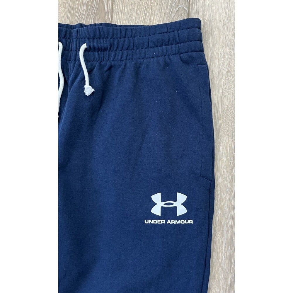 UA Under Armour Mens Sportstyle Terry Jogger Pants Size Large Academy Blue - Picture 3 of 8